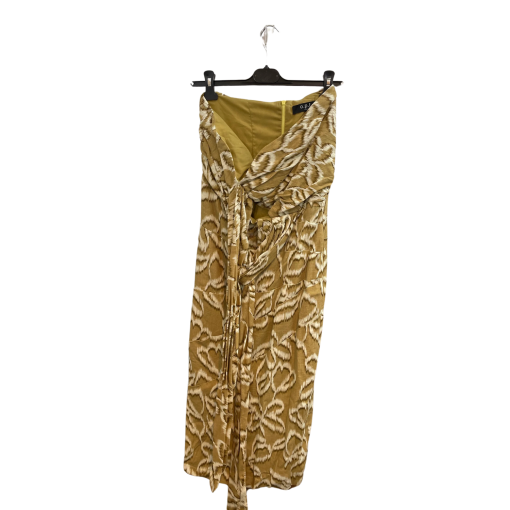 O.P.T. Gold Print Strapless Maxi Dress - Size S - Summer Dresses