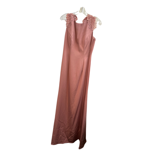 Pink Lace Maxi Dress Size 10 - Formal Evening Gown