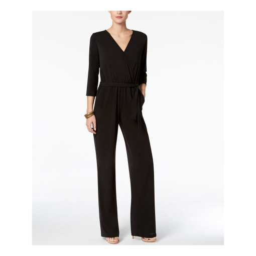 NY Collection Black Jumpsuit Petite PXS Wide Leg Women's Jumpsuits - Image 2