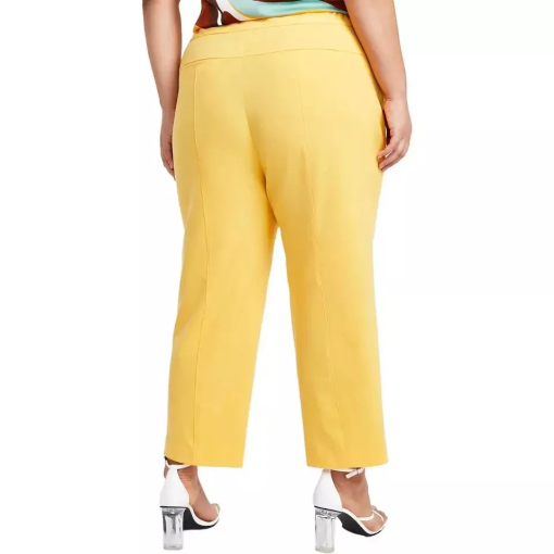 Bar III Plus Yellow Plus Size Straight Leg Dress Pants - Image 2