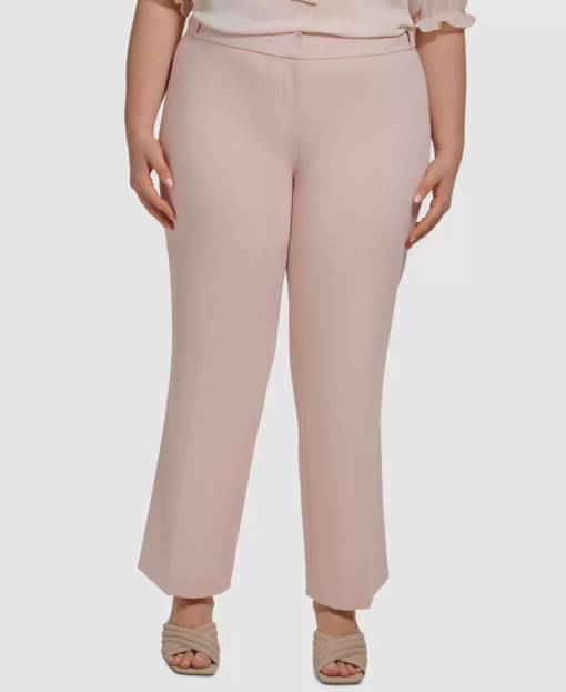 Calvin Klein Plus Pink Wide Leg Pants - Women's Dress Pants