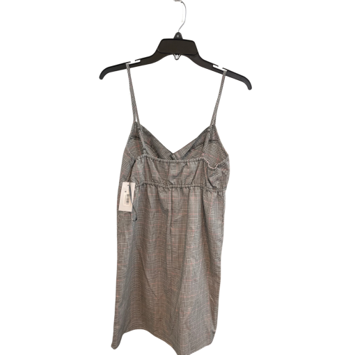 Kingston Plaid Mini Cami Dress - Grey, Small - Women's Dresses - Image 2