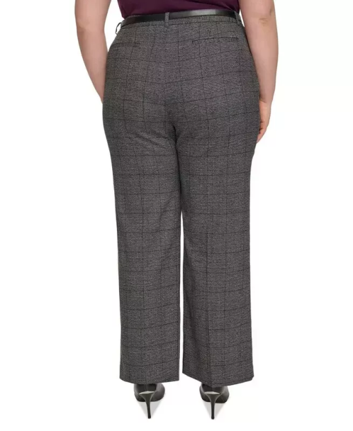 Calvin Klein Plus Gray Plaid Pants 16W - Women's Dress Trousers - Image 2