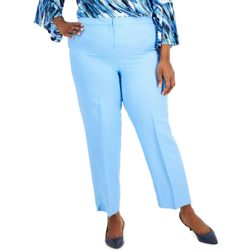 Kasper Plus Sky Blue Straight Leg Pants 16W - Women's Dress Pants