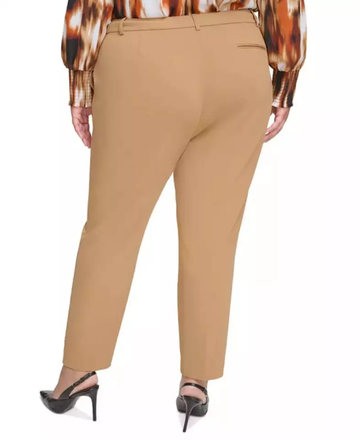 Calvin Klein Khaki Plus Size Dress Pants - Women's Work Pants - Image 2