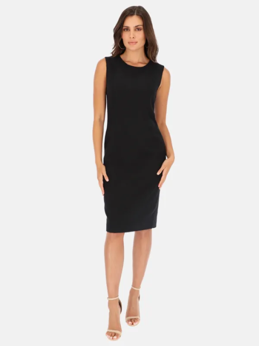 Anne Klein Black Sleeveless Sheath Dress Size 12 - Cocktail Dress