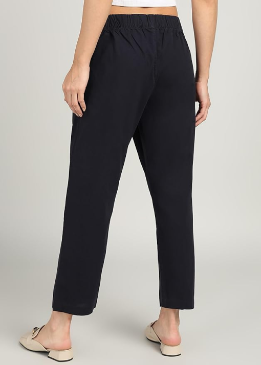 Eileen Fisher Black Cropped Pants - Women's Size M - Casual Pants - Image 2