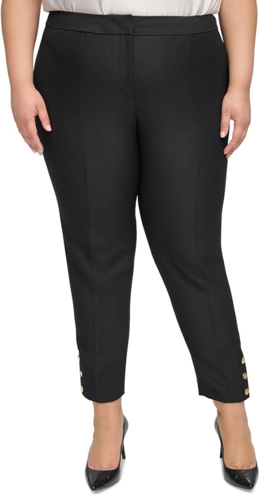 Calvin Klein Plus Black Ankle Pants 24W - Women's Work Pants