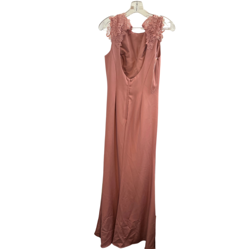 Pink Lace Maxi Dress Size 10 - Formal Evening Gown - Image 2