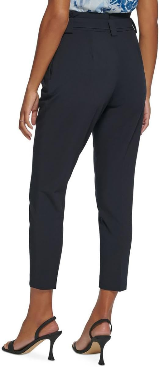 Calvin Klein Black Cropped Pants - High Rise Women's Trousers - Image 2