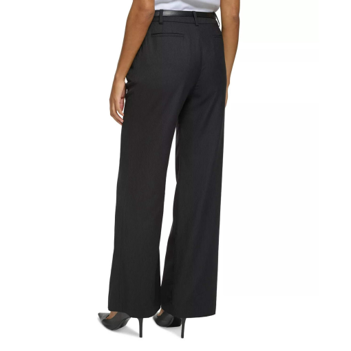 Calvin Klein Black Wide Leg Pants Size 16 Women's Trousers - Work Pants - Image 2