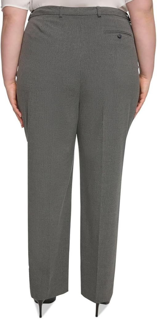 Calvin Klein Plus Gray Pinstripe Dress Pants 22W - Women's Trousers - Image 2