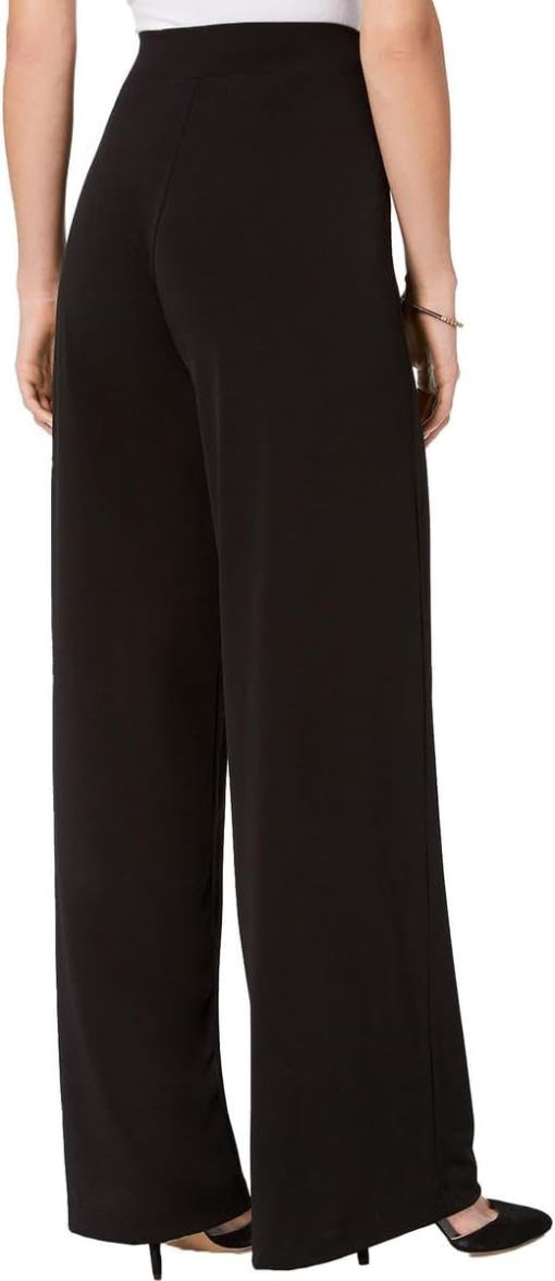 NY Collection Petite Black Palazzo Pants - Wide Leg - Women's - Image 2