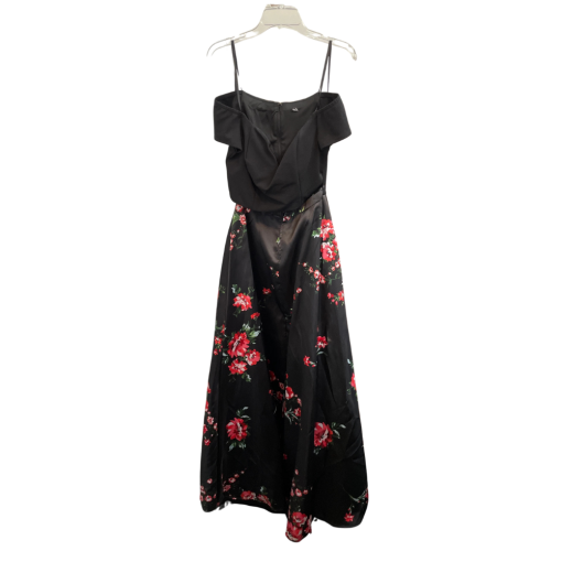 Floral Maxi Dress Black Size 6 Prom Dress - [Brand Name]