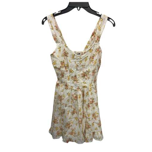 O.P.T Cream Floral Mini Dress - Size S - Women's Summer Dress