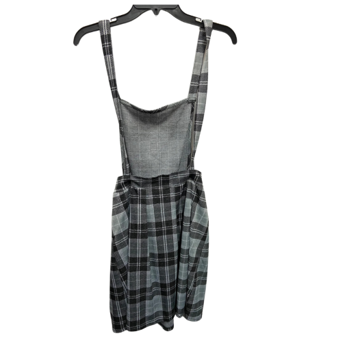 Planet Gold Plaid Jumper Dress Gray XL - Women's Mini Skirt Dress - Image 2