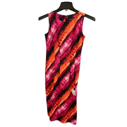 Halston Tie Dye Sleeveless Midi Dress - Multi - Cocktail Dress