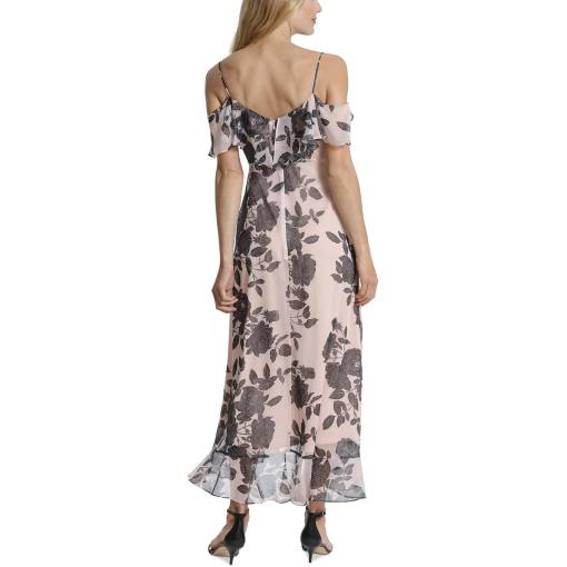 London Times Petite Pink Floral Maxi Dress 12P - Cocktail Dress - Image 2