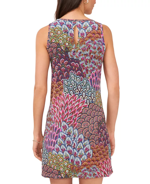 MSK Petite Multi Print Sleeveless Shift Dress - Party Dress - Image 2