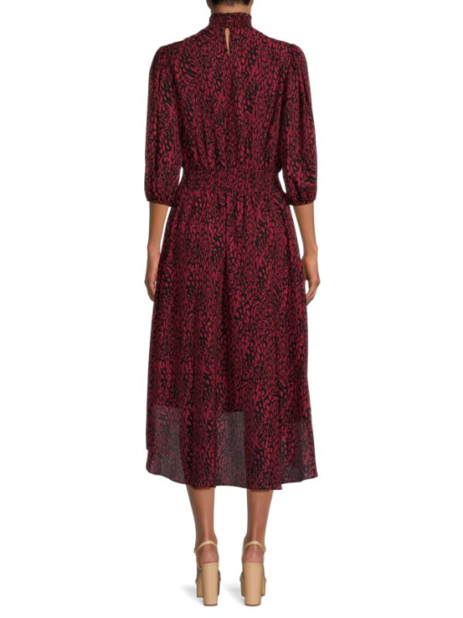 Nanette Lepore Red Floral Midi Dress Size 8 - Women's Cocktail Dress - Image 2