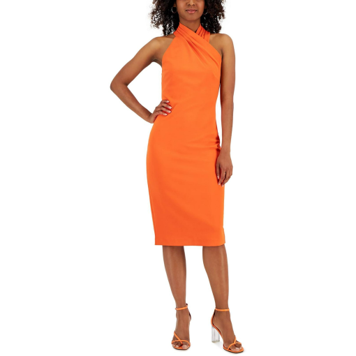 Rachel Roy Harland Orange Midi Dress XS - Party Dress