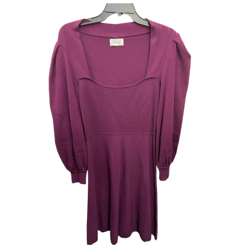 Eliza J Purple Sweater Dress - Women's Mini Dress - No Size