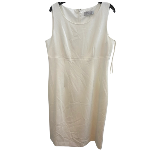 Kasper White Sleeveless Dress Size 12 - Women's Formal Dress