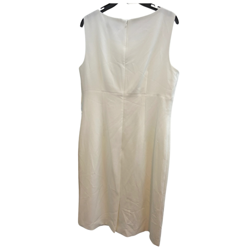 Kasper White Sleeveless Dress Size 12 - Women's Formal Dress - Image 2