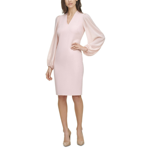 Vince Camuto Blush Midi Dress Size 8 - Cocktail Party Dress