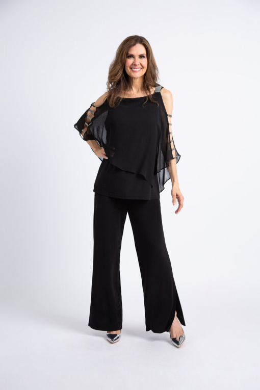 MSK Plus Black Jumpsuit 2X | Plus Size Evening Wear