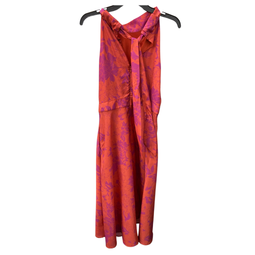 Tahari Orange Floral Dress Size 8 - Midi Dress for Women - Image 2