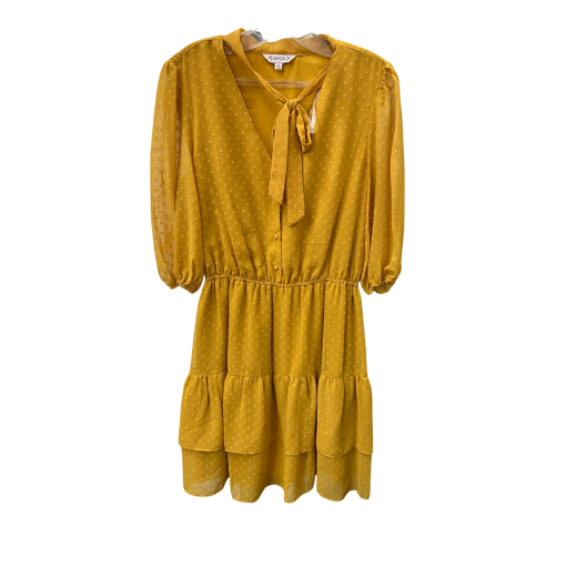 Nanette Lepore Yellow Tiered Dress Size 8 - Women's Dresses