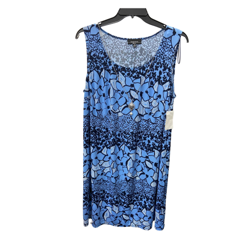 R&M Richards Blue Floral Sleeveless Dress 18W - Women's Dresses