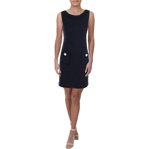 Karl Lagerfeld Paris Navy Mini Dress Size 8 - Women's Dresses