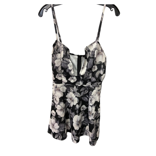 Zeagoo Floral Romper Black M - Women's Jumpsuit