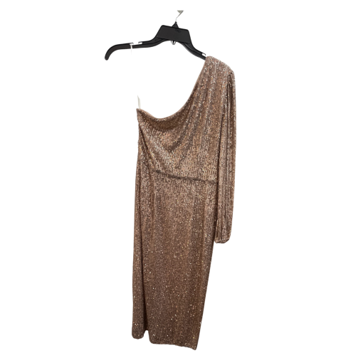 MAGGY London Sequin One Shoulder Dress - Bronze Size 6 - Party Dress