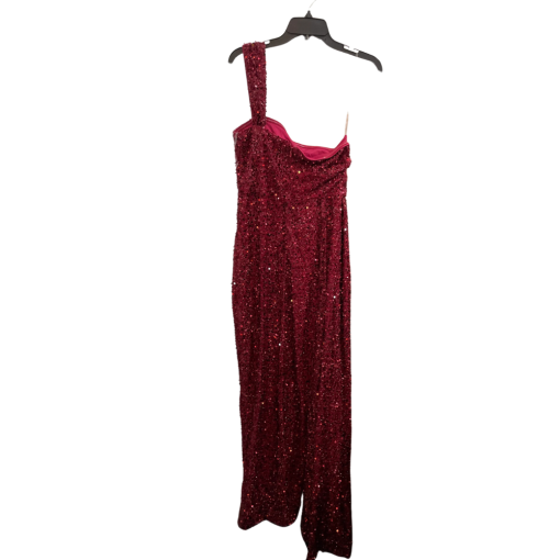 Miss ORD Red Sequin Jumpsuit Medium - Formal Evening Wear