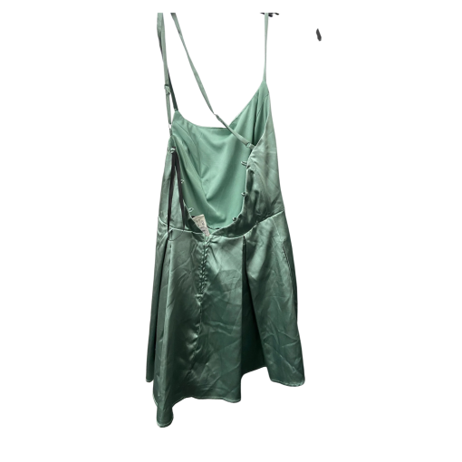 Speechless Green Satin Mini Dress - Size L - Party Dress - Image 2