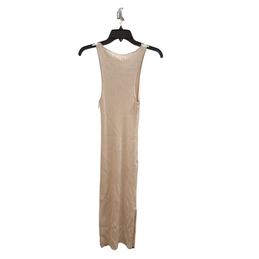 Calvin Klein Jeans Beige Ribbed Maxi Dress - Size S - Women's Dresses - Image 2