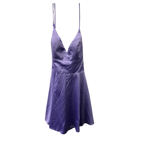 B-Darlin Purple Satin Mini Dress Size 7/8 - Party Dress