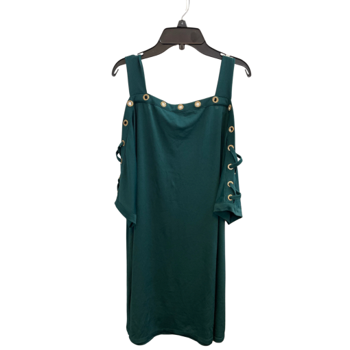 belldini Green Cold Shoulder Dress 2X - Women's Dresses - Image 2