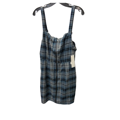 Kingston Plaid Overalls Dress - Blue/Grey, XL - Women's Dresses - Image 2