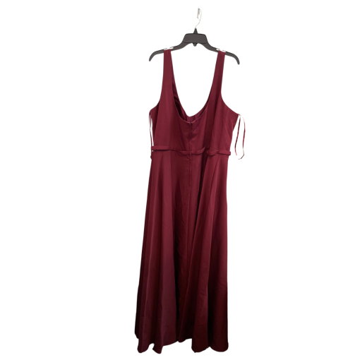 Kleinfeld Burgundy Maxi Dress Size 24 - Bridesmaid Dress - Image 2