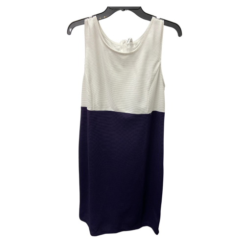 NY Collection White & Navy Sleeveless Dress - PM - Work Dress