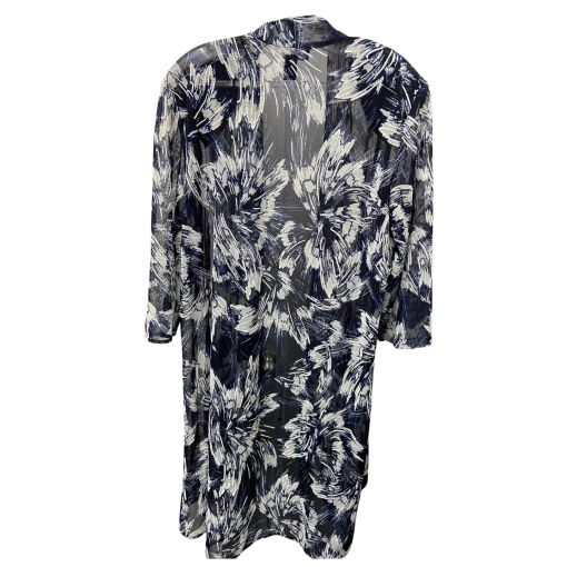 R&M Richards Navy Floral Plus Size Cardigan - 18W - Women's Cover Up - Image 2