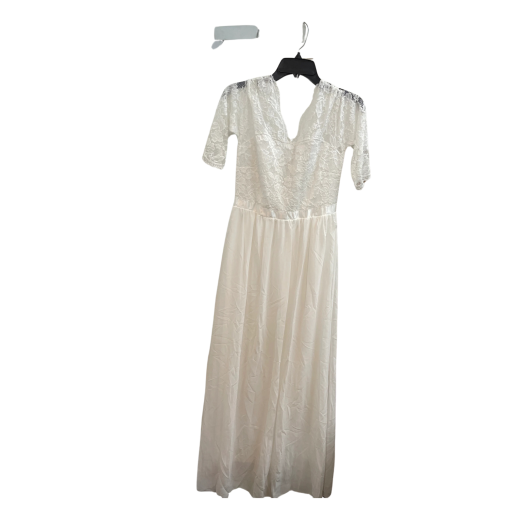 White Lace Maxi Dress - Size S - Wedding Guest Dress - Image 2