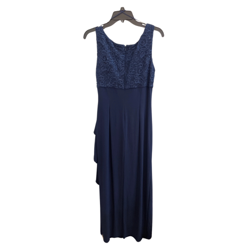 Alex Evenings Navy Lace Gown Size 10P - Formal Dress - Image 2