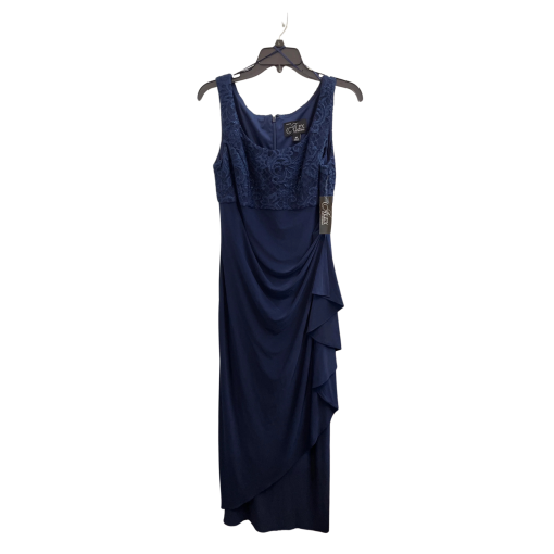 Alex Evenings Navy Lace Gown Size 10P - Formal Dress