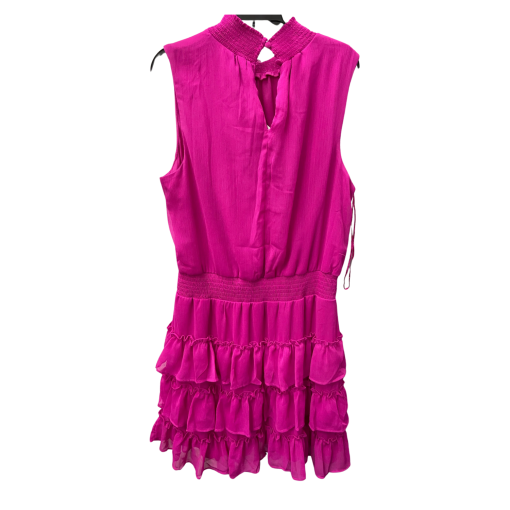 MSK Pink Ruffle Dress - Sleeveless, Size L - Party Dress - Image 2