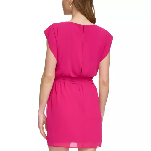 Jessica Howard Hot Pink Mini Dress - Petite 12P - Party Dress - Image 2